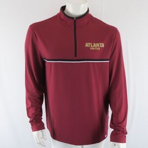 Atlanta United Fanatics Long Sleeve Quarter Zip Pullover Shirt Mens L‎ Soccer